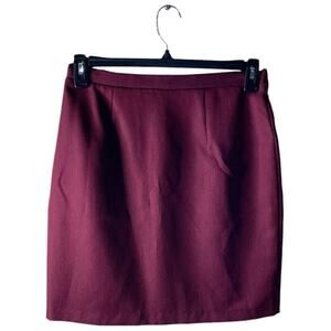 Brioche Pencil Skirt Women 11/12 High Waist Back Zip Slit Minimalist Officewear